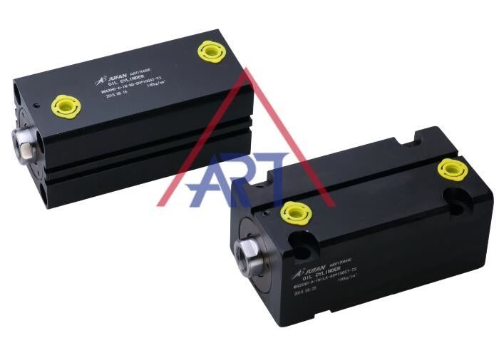 2 Sensör Oluklu Delik 63mm 80mm 100mm Karbon Çelik Kompakt Hidrolik Silindir Ayak Glange
