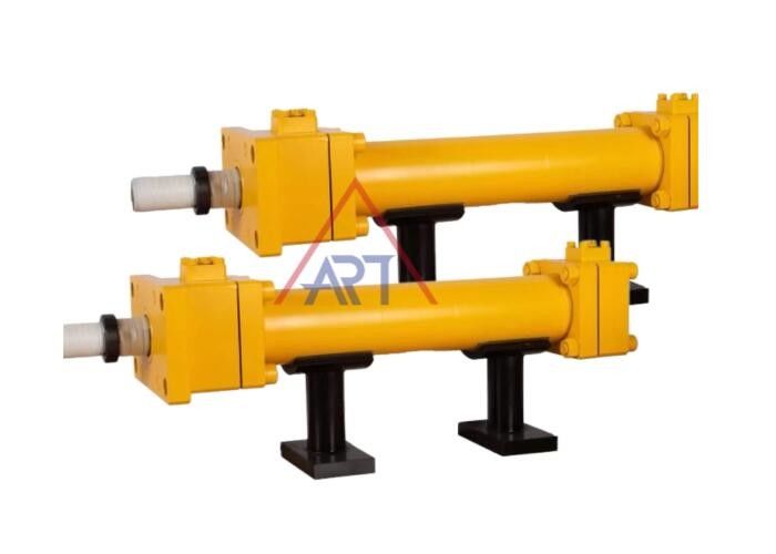 REG Çift Etkili Mühendislik Hidrolik Kuvvet Silindiri 100-2000mm Strok Yuvarlak Tip